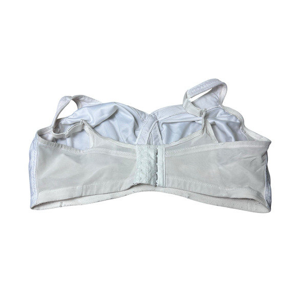 Glamorise MagicLift Seamless Sports Bra Sz 44G White Wireless Moisture Wicking - Picture 4 of 5